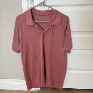 Lululemon Men’s Vent Tech Polo Size Large Red/Berry